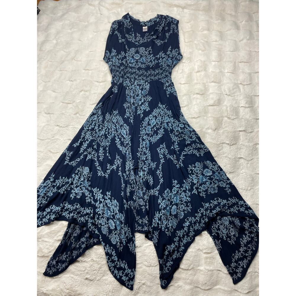 🔥Anthropologie Bila Bohemian Cottagecore Fairy Whimsigoth Handkerchief Dress XL